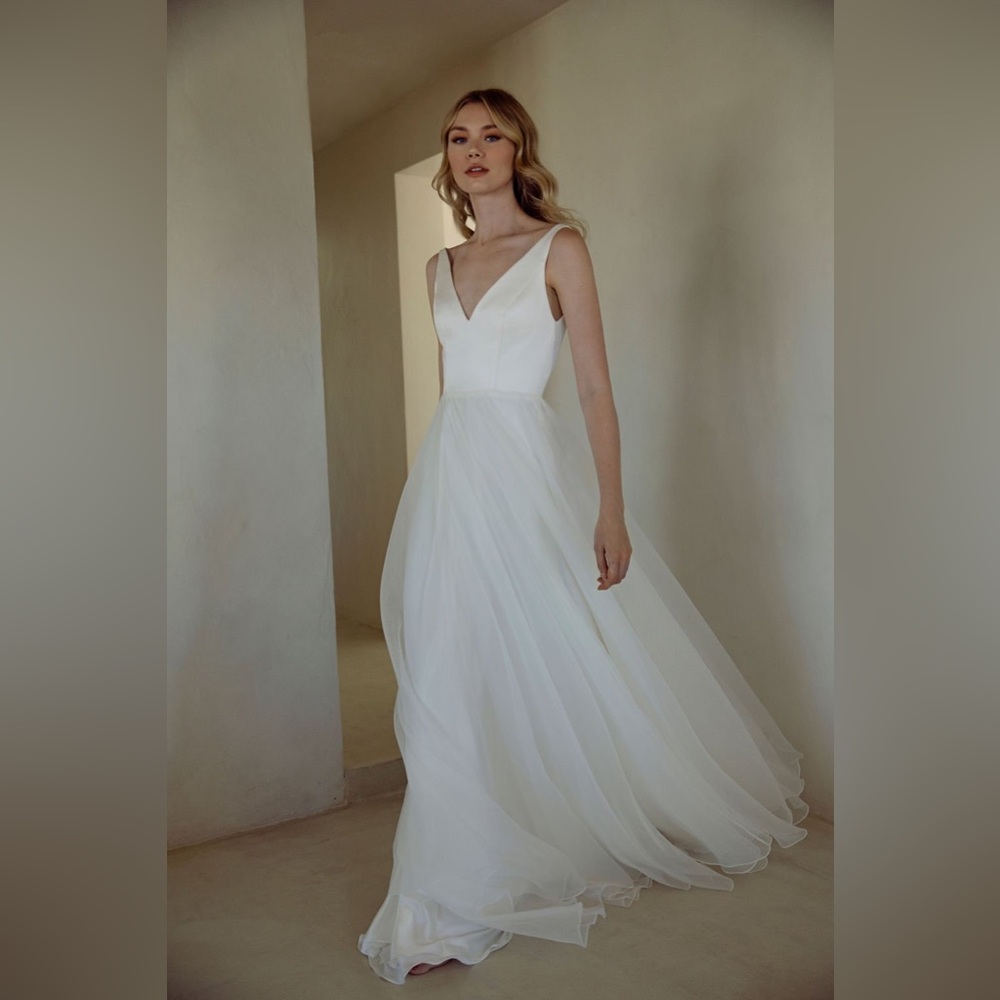 Classic white wedding dress